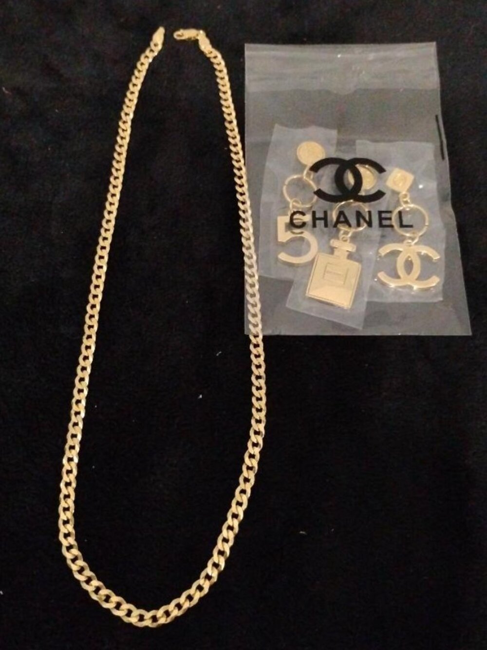 CHANEL VIP Holiday Charm Set of 3 With Added Chain NWOT